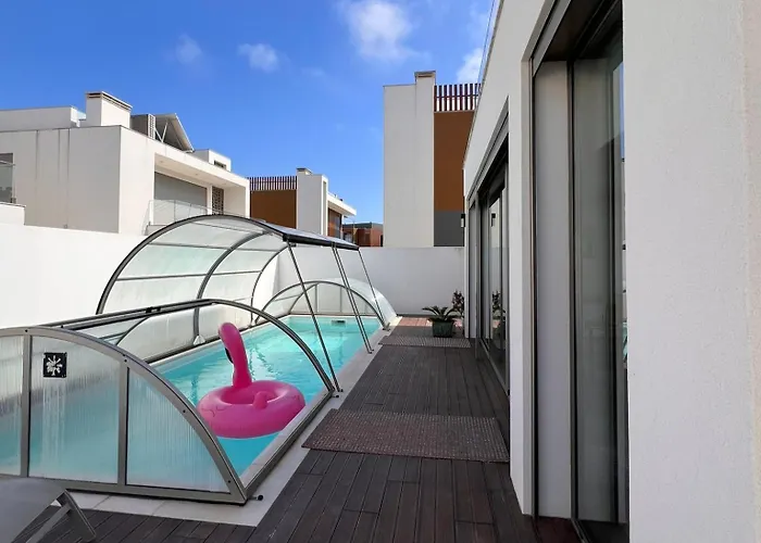 Silvercoast Concha Baia With Private Heated Pool And Seaview Rooftop Lounge Villa Salir de Porto